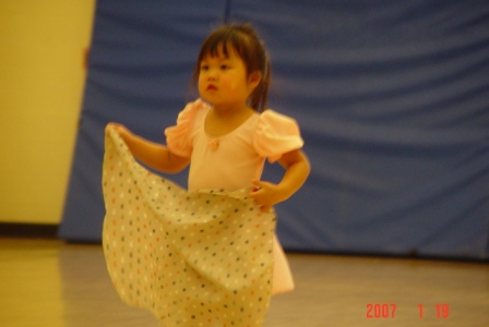 Kasen's first ballet class